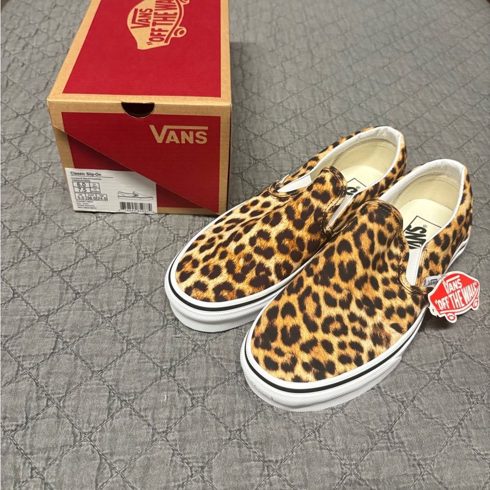 Vans Wild Leopard Slip-On Sneakers